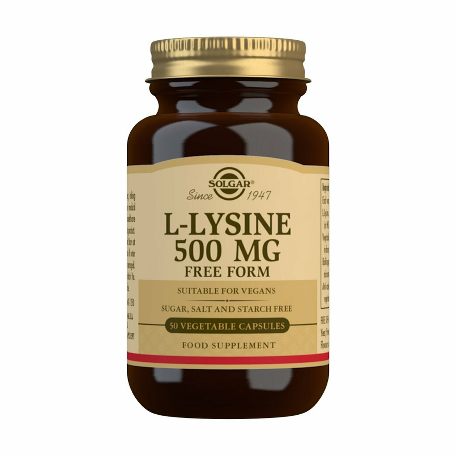 SOLGAR L-LISINA 500 MG 50 CAPSULAS