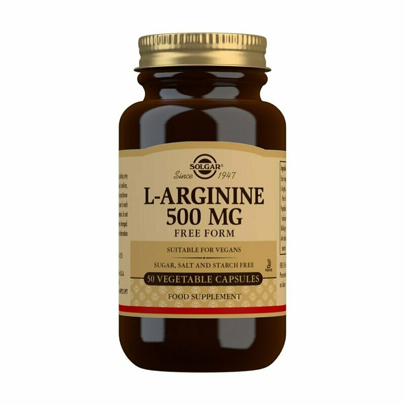 SOLGAR L-ARGININA 500 MG 50 CAPSULAS SOLGAR L-ARGININA 500 MG 50 CAPSULAS