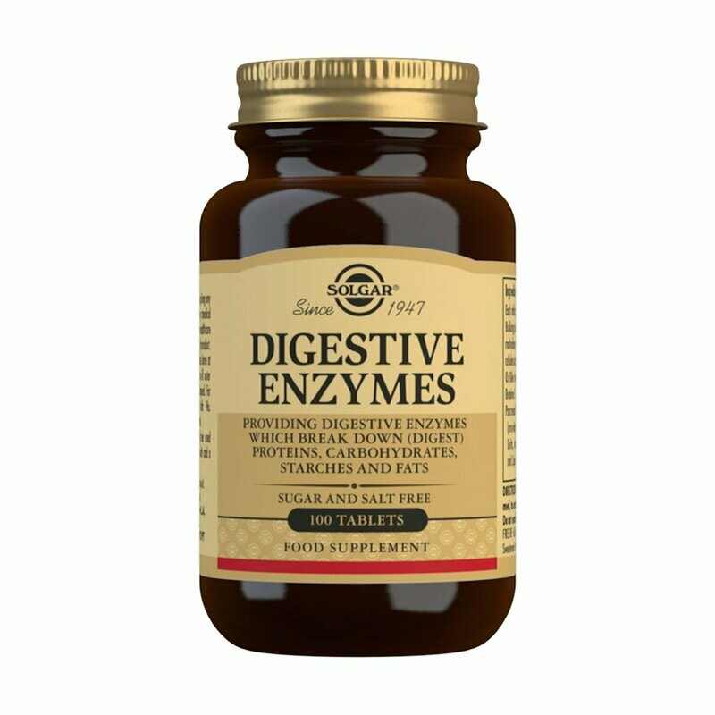 SOLGAR ENZIMAS DIGESTIVAS 100 COMPRIMIDOS SOLGAR ENZIMAS DIGESTIVAS 100 COMPRIMIDOS