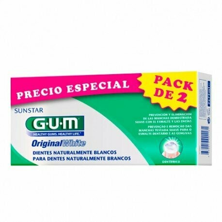 GUM ORIGINAL WHITE PACK DUPLO PASTA DENTAL GUM ORIGINAL WHITE PACK DUPLO PASTA DENTAL