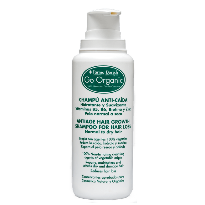 GO ORGANIC CHAMPU ANTICAIDA 100% AGENTES VEGETALES 500 Ml