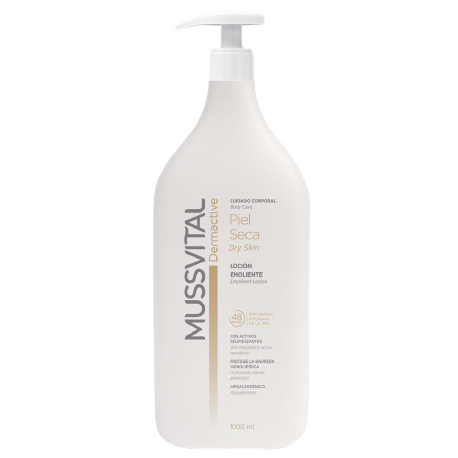 MUSSVITAL DERMACTIVE LOCION EMOLIENTE PIEL SECA 1 LITRO MUSSVITAL DERMACTIVE LOCION EMOLIENTE PIEL SECA 1 LITRO