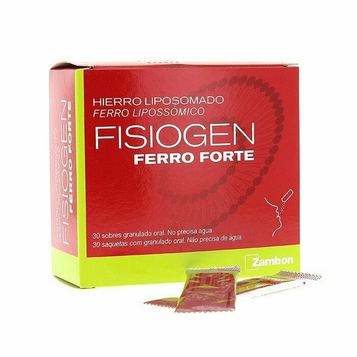 FISIOGEN FERRO FORTE 30 SOBRES GRANULADO SIN AGUA FISIOGEN FERRO FORTE 30 SOBRES GRANULADO SIN AGUA