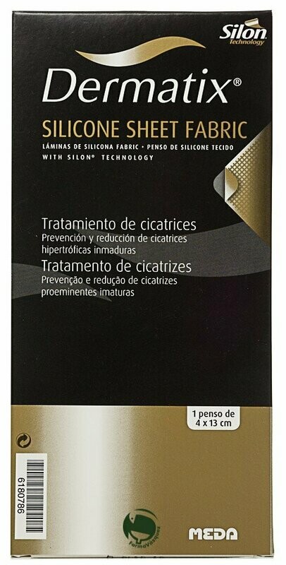 DERMATIX LAMINAS DE SILICONA FABRIC 4 x 13 cm DERMATIX LAMINAS DE SILICONA FABRIC 4 x 13 cm