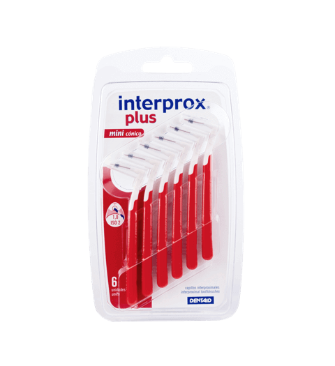 INTERPROX PLUS MINI CONICO INTERDENTALES 1.0 mm 6 UNIDADES