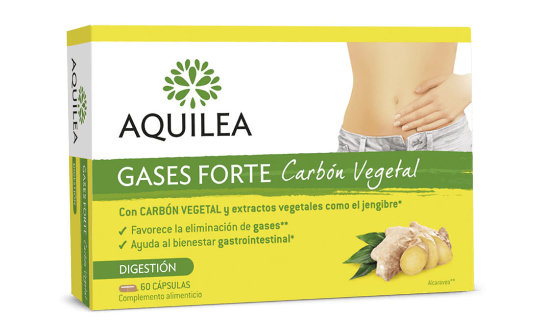 AQUILEA GASES FORTE CARBON VEGETAL 60 CAPSULAS