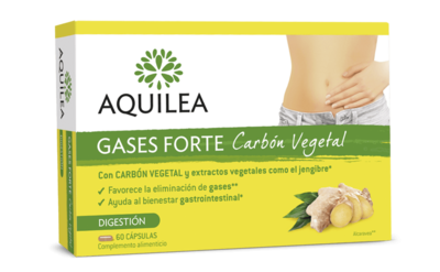 AQUILEA GASES FORTE CARBON VEGETAL 60 CAPSULAS