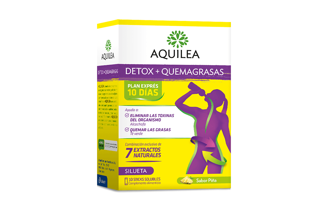 AQUILEA DETOX + QUEMAGRASAS 10 STICKS