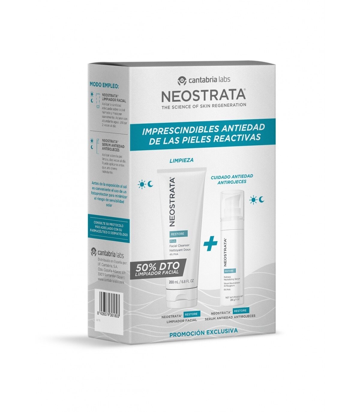 NEOSTRATA RESTORE PACK ANTIROJECES SERUM + LIMPIADOR FACIAL