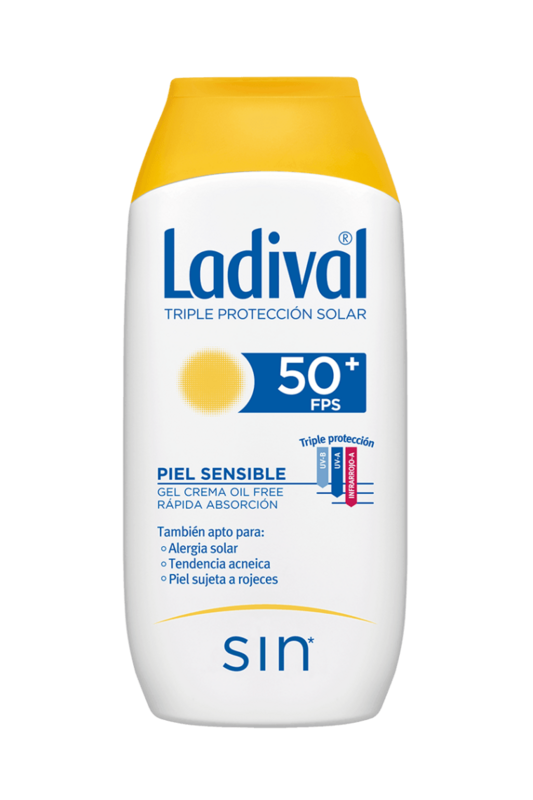 LADIVAL PIEL SENSIBLE GEL CREMA OIL FREE 50+ SPF