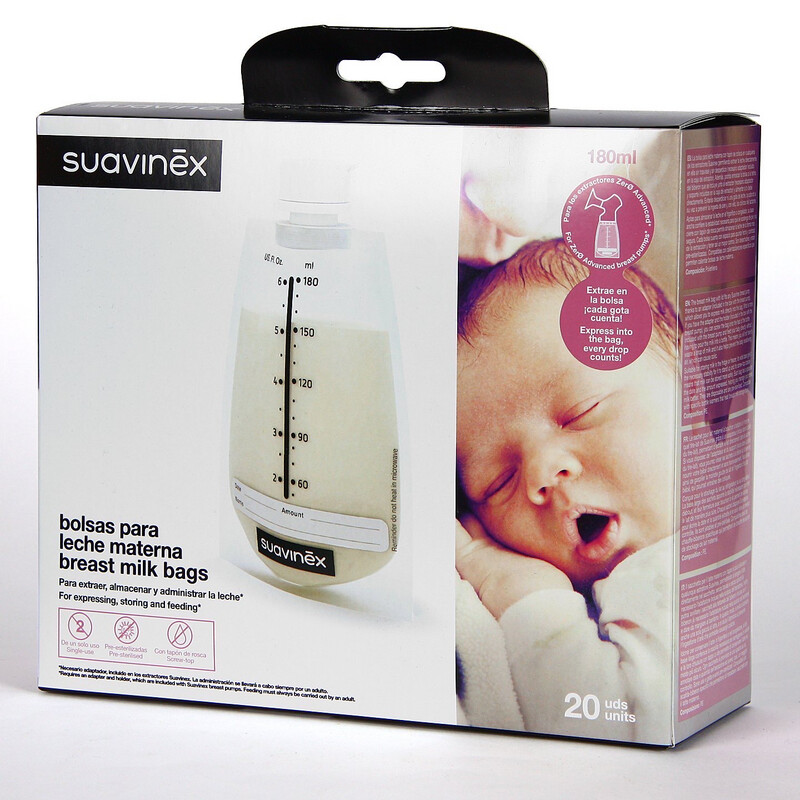 SUAVINEX BOLSAS LECHE MATERNA 20 unidades SUAVINEX BOLSAS LECHE MATERNA 20 unidades