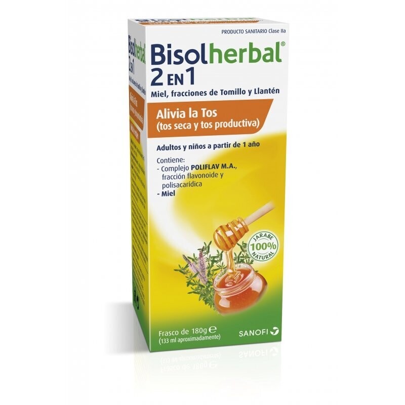 BISOLHERBAL 2 EN 1 JARABE NATURAL 133 ML BISOLHERBAL 2 EN 1 JARABE NATURAL 133 ML