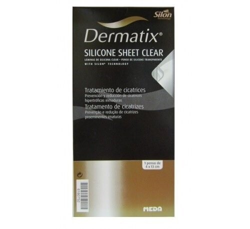DERMATIX SHEET CLEAR LAMINA DE SILICONA  4 X 13 CM