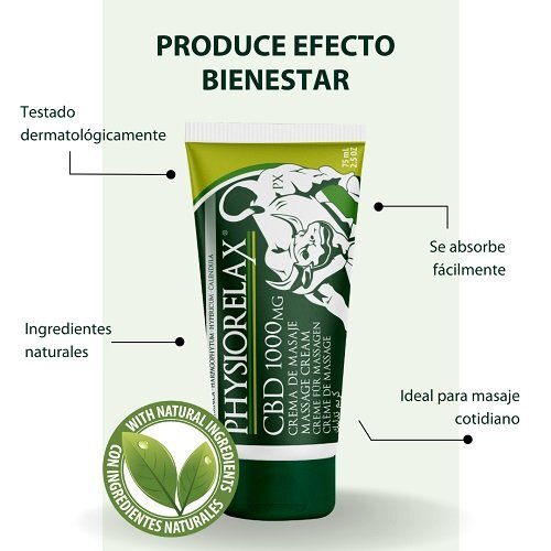 PHYSIORELAX CBD 1000 MG CREMA DE MASAJE
