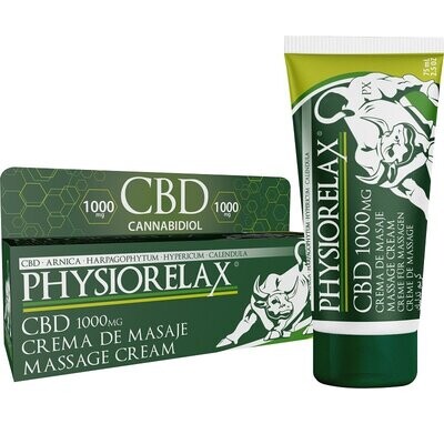 PHYSIORELAX CBD 1000 MG CREMA DE MASAJE