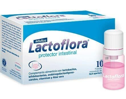 LACTOFLORA PROTECTOR INTESTINAL ADULTOS 10 FRASCOS LACTOFLORA PROTECTOR INTESTINAL ADULTOS 10 FRASCOS