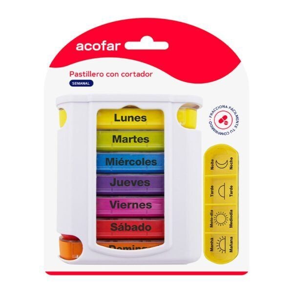 PASTILLERO ACOFAR SEMANAL CON CORTADOR