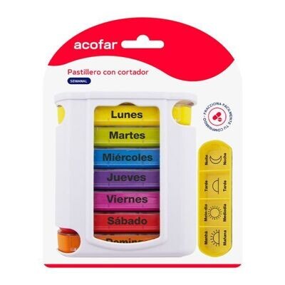 PASTILLERO ACOFAR SEMANAL CON CORTADOR