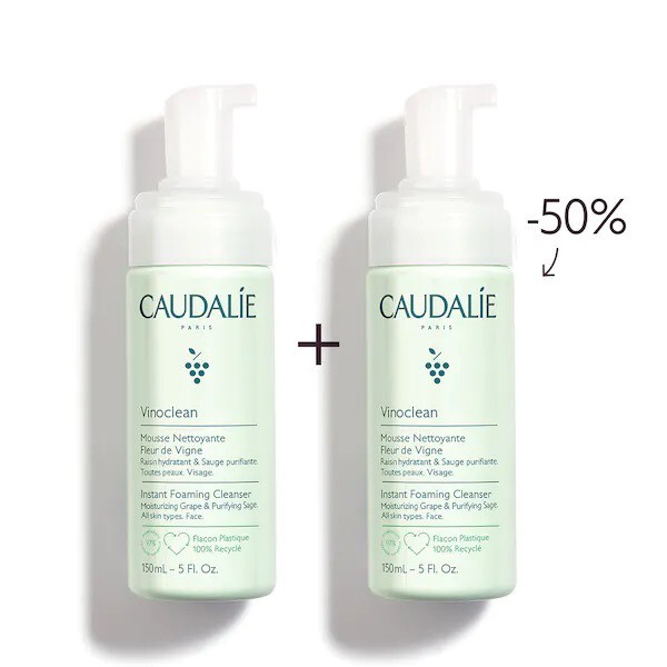 CAUDALIE VINOCLEAN ESPUMA LIMPIADORA PACK DUPLO CAUDALIE VINOCLEAN ESPUMA LIMPIADORA PACK DUPLO