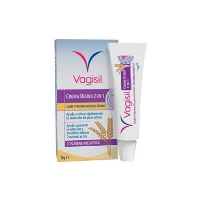 VAGISIL CREMA DIARIA 2 EN 1 CALMA Y PREVIENE MOLESTIAS INTIMAS