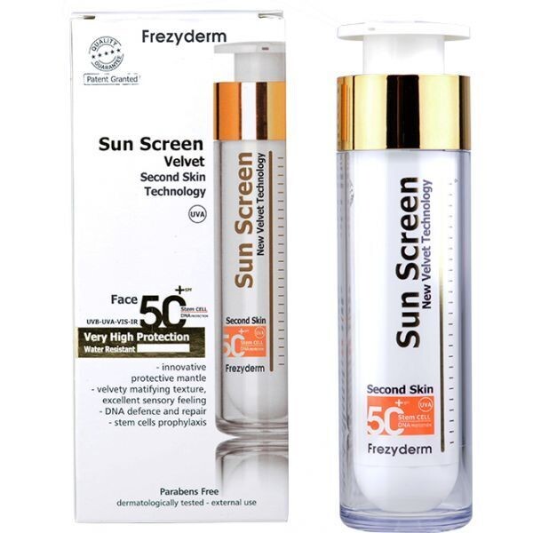 FREZYDERM SUN SCREEN VELVET 50+ SPF 50 ML
