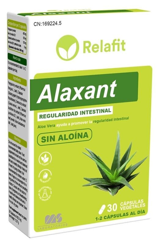 RELAFIT ALAXANT ALOE VERA 500 MG 30 CAPSULAS RELAFIT ALAXANT ALOE VERA 500 MG 30 CAPSULAS