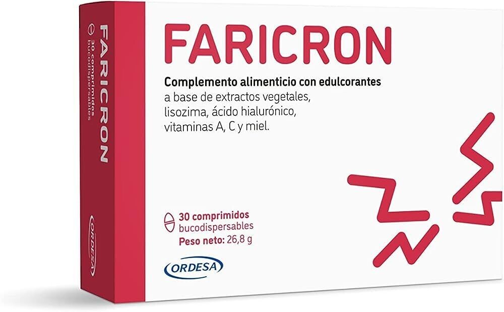 FARICRON PASTILLAS PARA CHUPAR 30 COMPRIMIDOS