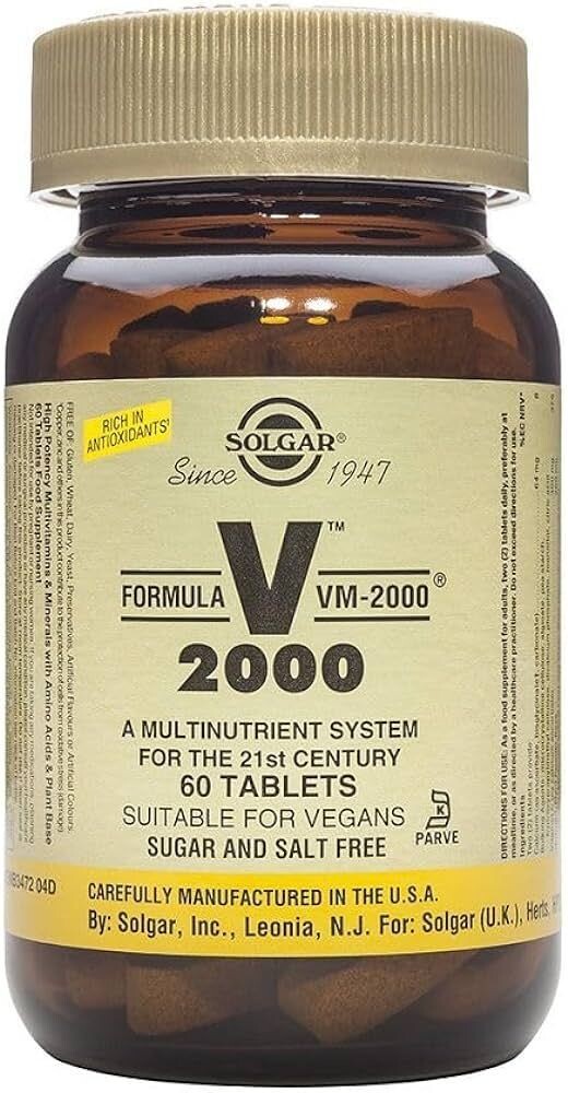SOLGAR FORMULA VM 2000 60 COMPRIMIDOS