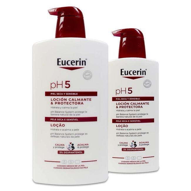 EUCERIN LOCION CALMANTE Y PROTECTORA PACK AHORRO 1litro + 400ml