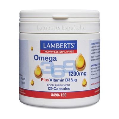 LAMBERTS OMEGA 3-6-9 + D3 120 CAPSULAS LAMBERTS OMEGA 3-6-9 + D3 120 CAPSULAS