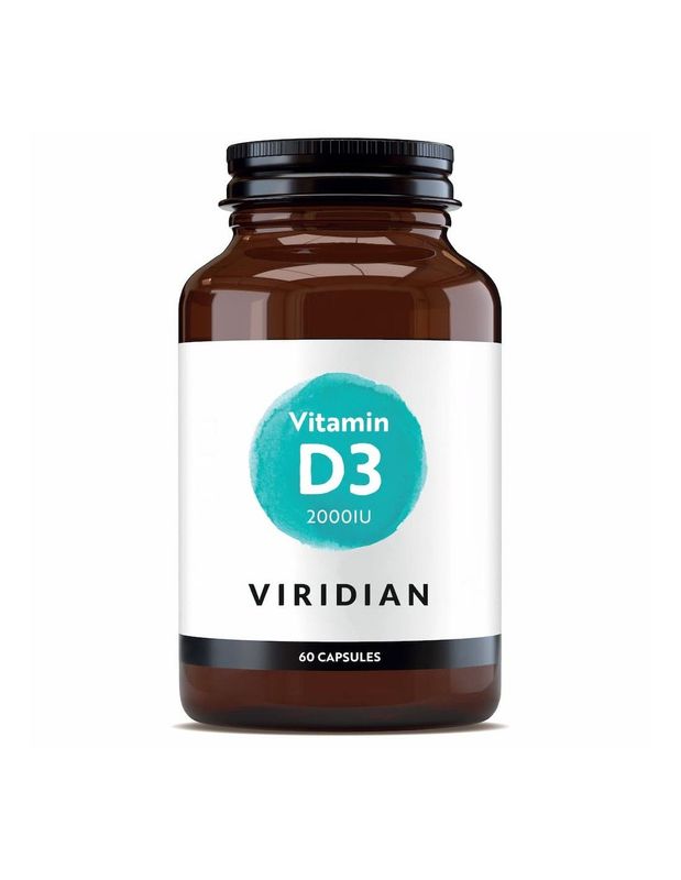 VIRIDIAN VITAMINA D3 VEGANA 2000 IU 60 CAPSULAS VEGANAS