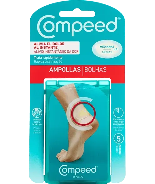 COMPEED AMPOLLAS MEDIANAS 5 UNIDADES