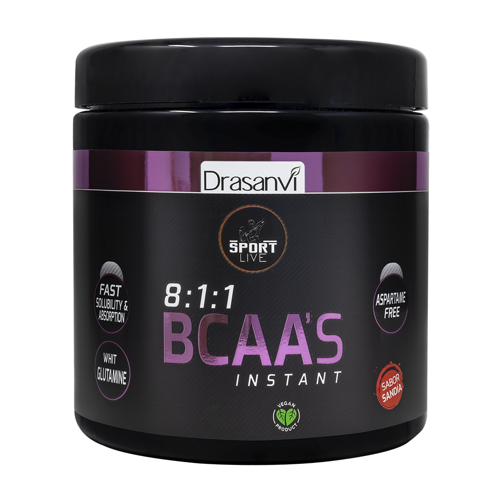 DRASANVI SPORT LIVE  BCAAS + GLUTAMINA  275 G SABOR SANDIA