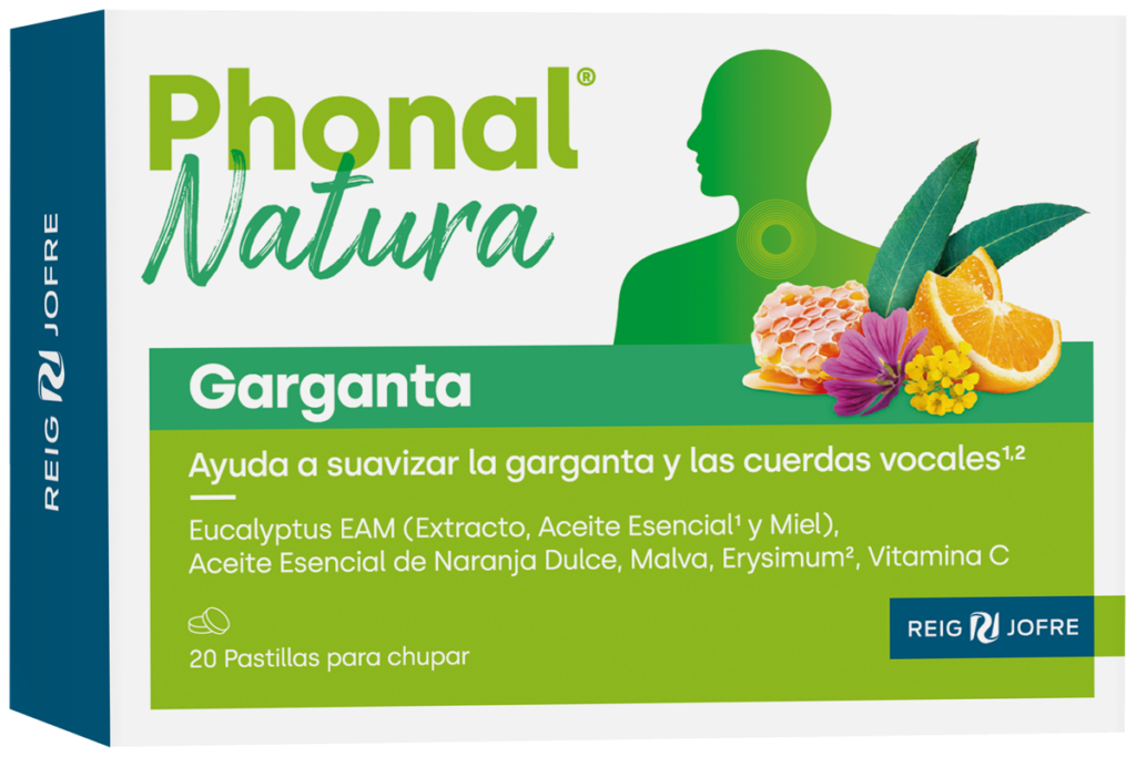PHONAL NATURA GARGANTA 20 PASTILLAS PARA CHUPAR