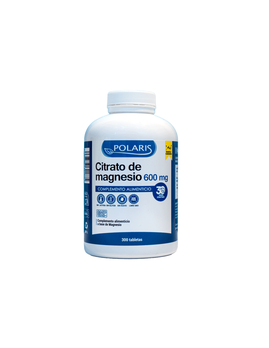 POLARIS CITRATO DE MAGNESIO 600 MG 300 TABLETAS
