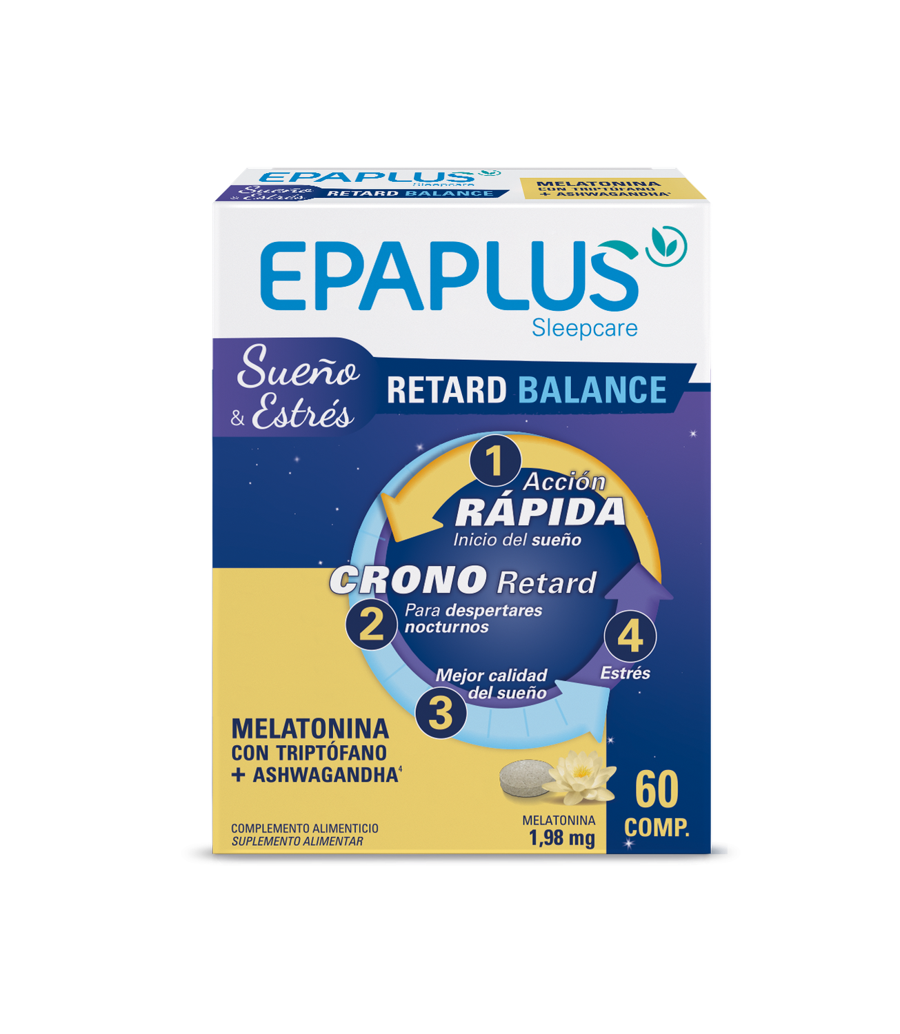 EPAPLUS SLEEPCARE MELATONINA RETARD BALANCE 60 COMPRIMIDOS