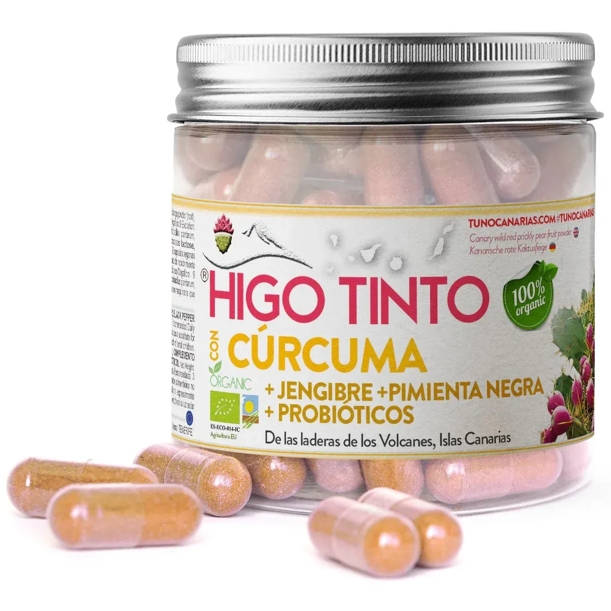 HIGO TINTO CON CURCUMA + JENGIBRE + PIMIENTA NEGRA + PROBIOTICOS 90 CAPSULAS HIGO TINTO CON CURCUMA + JENGIBRE + PIMIENTA NEGRA + PROBIOTICOS 90 CAPSULAS