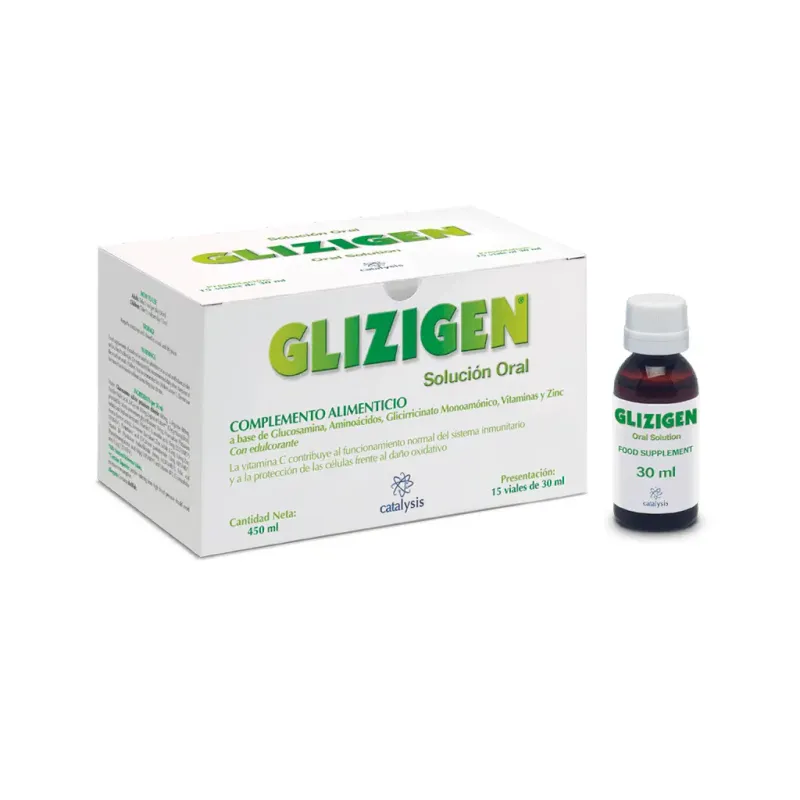 GLIZIGEN SOLUCION ORAL 15 VIALES