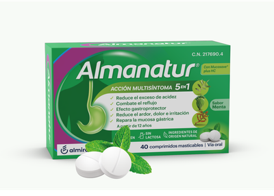 ALMANATUR COMPRIMIDOS MASTICABLES SABOR MENTA 40 COMPRIMIDOS