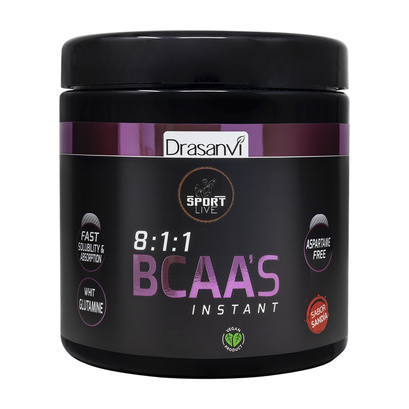DRASANVI SPORT LIVE  BCAAS + GLUTAMINA  275 G SABOR SANDIA