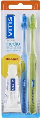 VITIS CEPILLO DENTAL ACCESS MEDIO PACK DUPLO