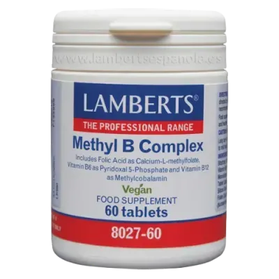 LAMBERTS METHYL B COMPLEX 60 TABLETAS LAMBERTS METHYL B COMPLEX 60 TABLETAS