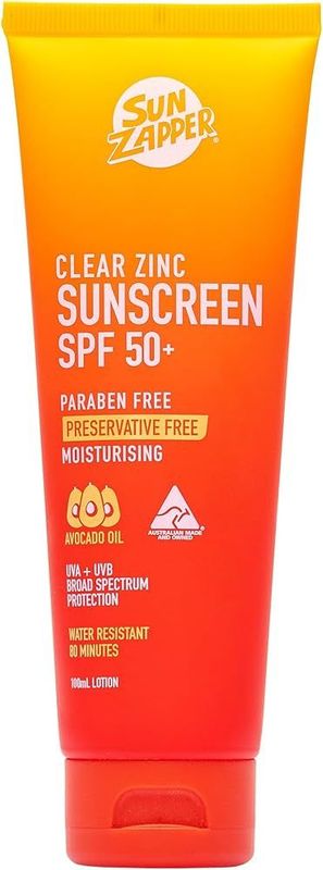 SUN ZAPPER SUNSCREEN CLEAR ZINC LOTION SPF 50+ 100 ML