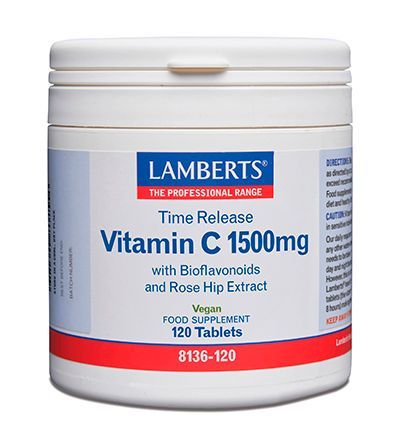 LAMBERTS VITAMINA C 1500 LIBERACION SOSTENIDA 120 TABLETAS LAMBERTS VITAMINA C 1500 LIBERACION SOSTENIDA 120 TABLETAS