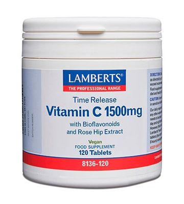 LAMBERTS VITAMINA C 1500 LIBERACION SOSTENIDA 120 TABLETAS LAMBERTS VITAMINA C 1500 LIBERACION SOSTENIDA 120 TABLETAS
