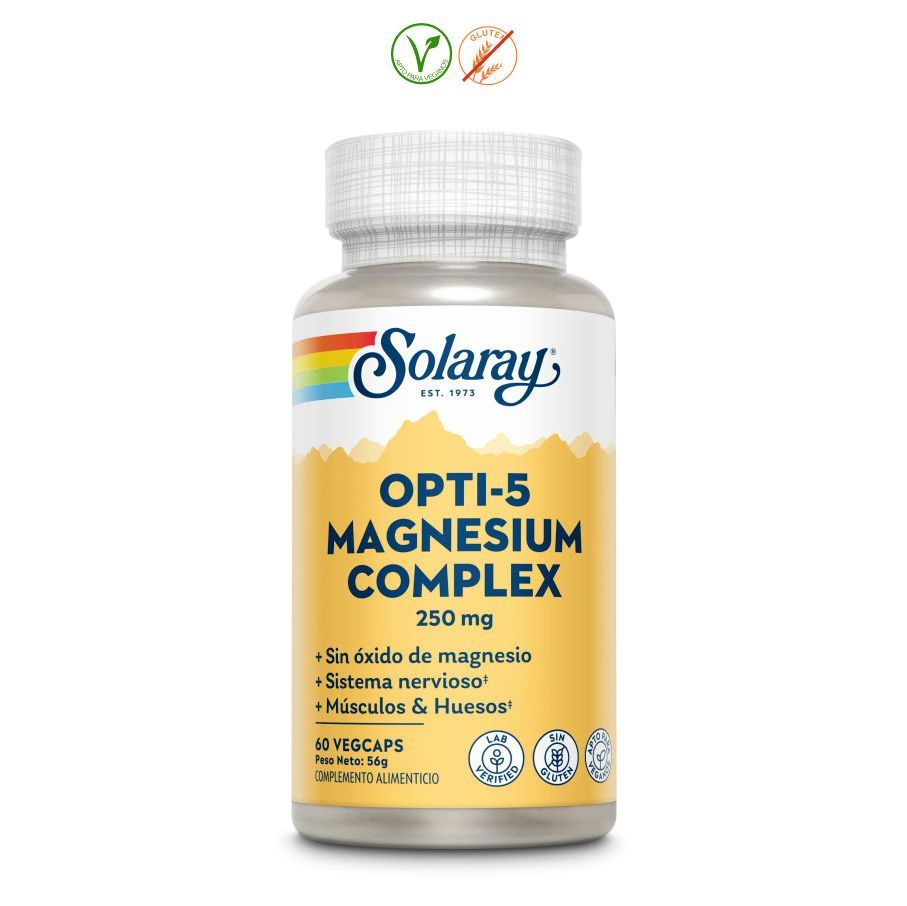 SOLARAY OPTI 5 MAGNESIUM COMPLEX 60 CAPSULAS