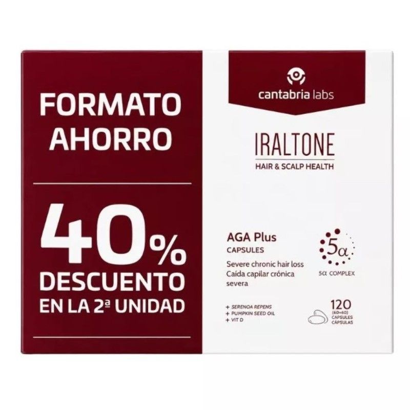 IRALTONE AGA PLUS PACK 120 CAPSULAS IRALTONE AGA PLUS PACK 120 CAPSULAS