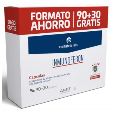 INMUNOFERON PACK AHORRO 90 + 30 CAPSULAS INMUNOFERON PACK AHORRO 90 + 30 CAPSULAS