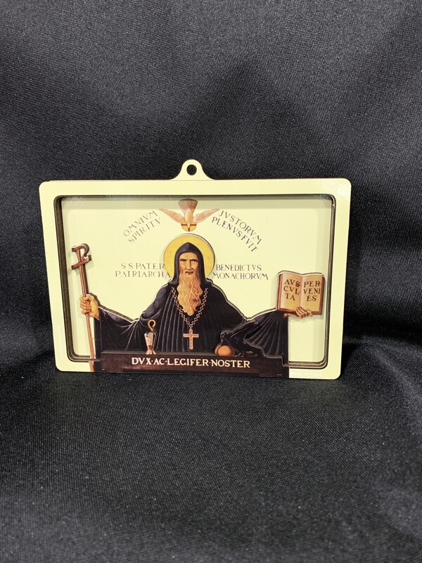 St Benedict Wood Cutout 3.75&#39; X 5.75&quot;