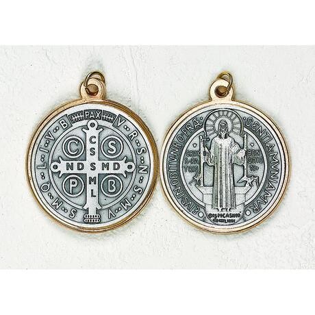 Scan St Benedict 1&quot; Gold/Silver Medal